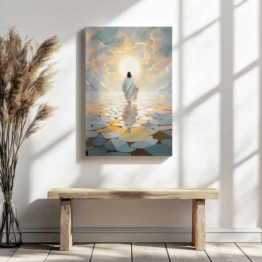abstract christian artwork, jesus canvas pictures, contemporary christian wall art