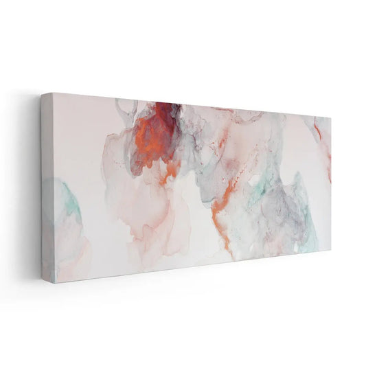 Abstract watercolor motion — large canvas wall art, fluid pastels and dreamy hues bringing sophistication to minimalist decor.