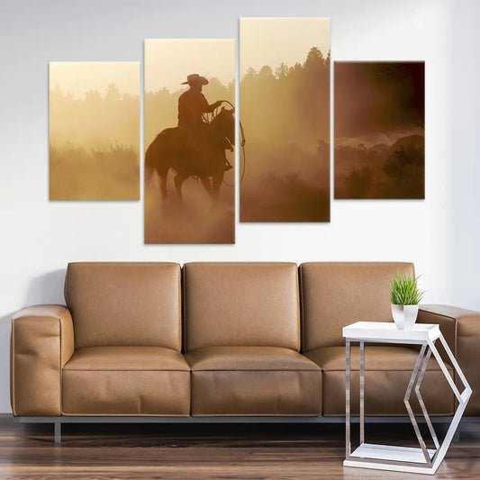 Western Cowboy Wall Art Canvas Print-Stunning Canvas Prints