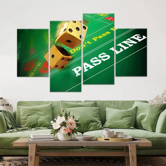 Craps Gambling Wall Art Canvas Print-Stunning Canvas Prints
