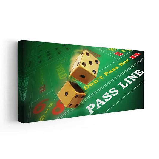 Craps Gambling Wall Art Canvas Print-Stunning Canvas Prints
