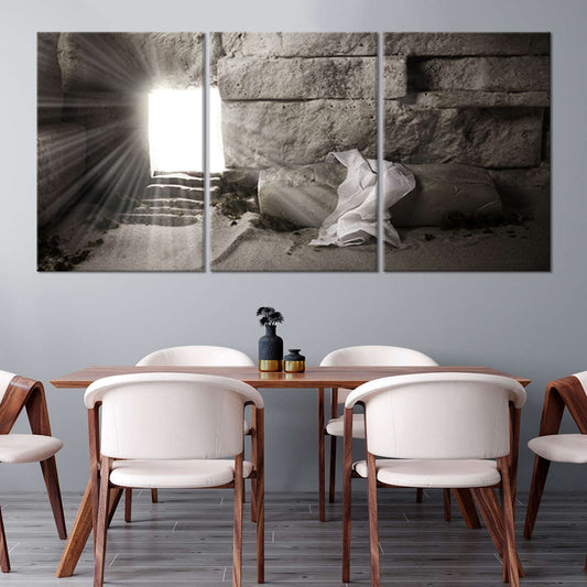 Empty Tomb Painting, Christian wall hangings, religious art prints, contemporary Christian wall art, faith canvas wall art, framed Christian artwork