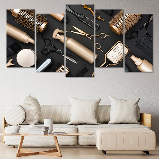 Hairstyling Tools Wall Art Canvas Print-Stunning Canvas Prints
