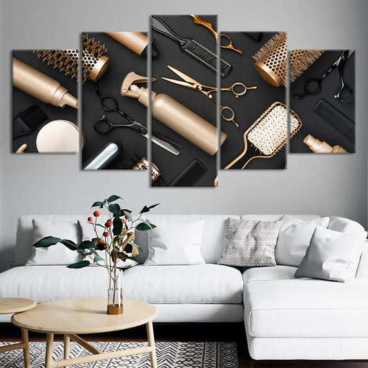 Hairstyling Tools Wall Art Canvas Print-Stunning Canvas Prints