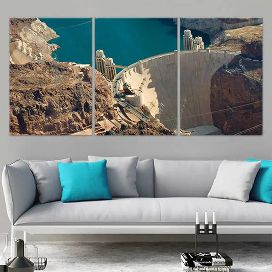Hoover Dam And Lake Mead Wall Art-Stunning Canvas Prints