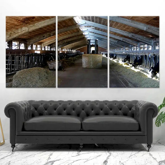 Cattle Barn Wall Art Canvas Print-Stunning Canvas Prints