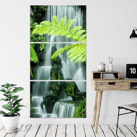 Japanese Waterfall Wall Art Canvas Print-Stunning Canvas Prints