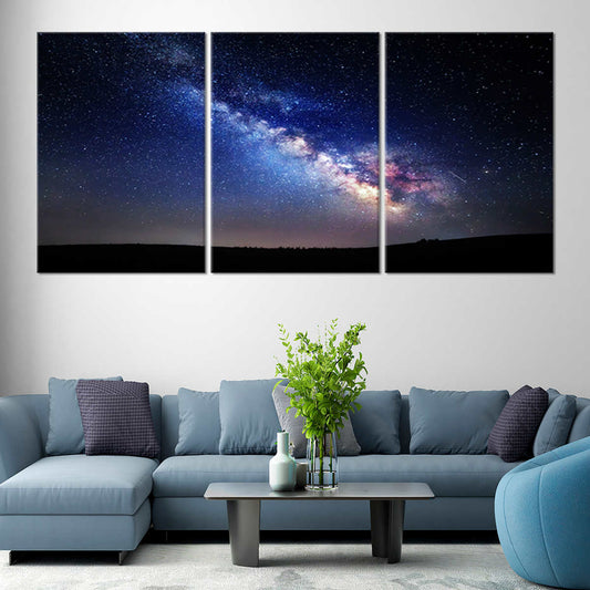 Colorful Milky Way Canvas Wall Art