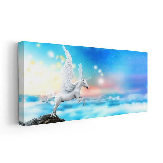 Pegasus Unicorn Wall Art Canvas Print For Nursery Wall Decor-Stunning Canvas Prints