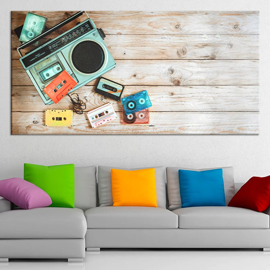 Vintage Boombox Wall Art Canvas Print-Stunning Canvas Prints