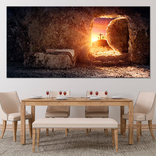 Resurrection Of Jesus Christ Wall Art, Christian Wall Art, resurrection artwork, large religious wall art