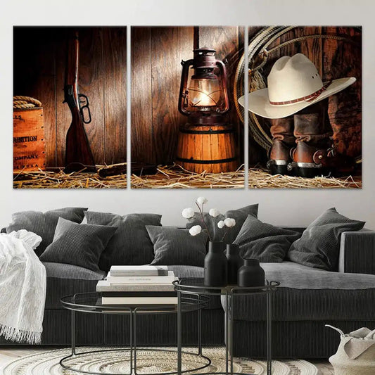 Rodeo Equipment Wall Art Canvas Print-Stunning Canvas Prints