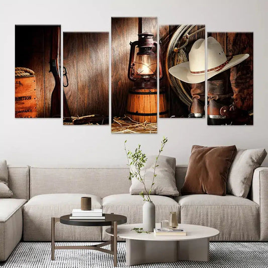 Rodeo Equipment Wall Art Canvas Print-Stunning Canvas Prints