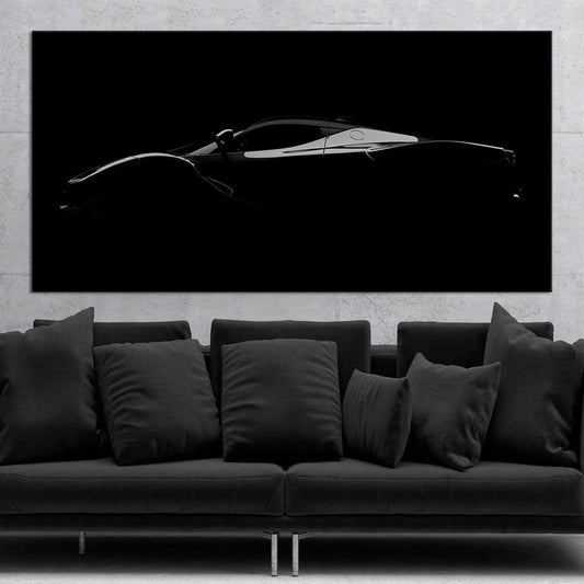 Black McLaren Car Wall Art For Office Wall-Stunning Canvas Prints