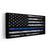 Thin Blue Line Police Officer Flag Wall Art-Stunning Canvas Prints