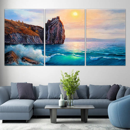 Watercolor Seascape Wall Art-Stunning Canvas Prints