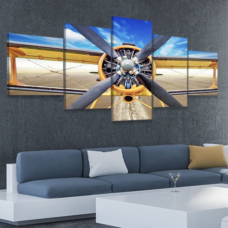 Aerobatic Aircraft Multi Panel Canvas Wall Art