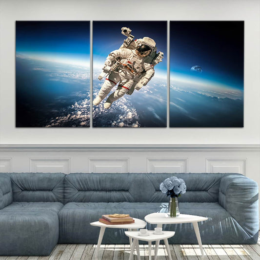 Astronaut Wall Art Set