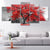 autumn red tree Multi Panel Canvas Wall Art 1 piece