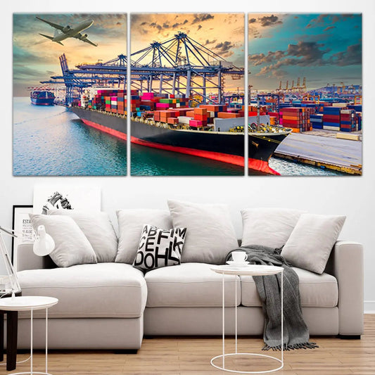 Cargo Ship Wall Art Canvas Print-Stunning Canvas Prints