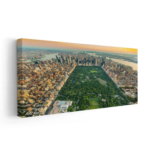New York Central Park skyline — large canvas wall art featuring city harmony, ideal centerpiece for contemporary home decor