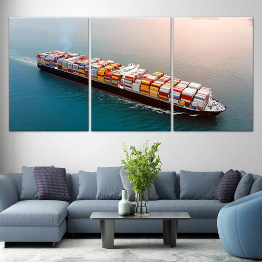 Container Cargo Ship Wall Art Canvas Print-Stunning Canvas Prints