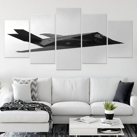 F-117 Stealth Fighter Jet Wall Art Canvas Print-Stunning Canvas Prints