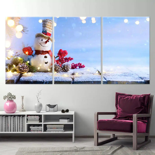 Snowman Decoration Wall Art-Stunning Canvas Prints