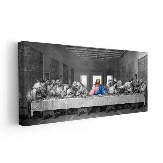the last supper canvas, contemporary last supper art, the last supper modern painting