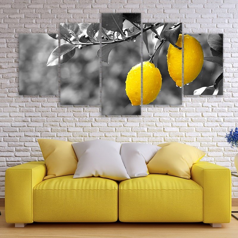 Lemon Tree Multi Panel Canvas Wall Art