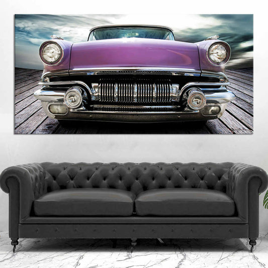 Pontiac Chieftain Vintage Car Wall Art Canvas Print-Stunning Canvas Prints