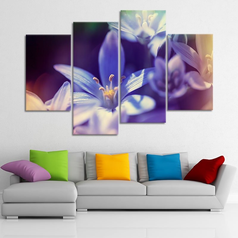 Purple Flower Close Up canvas prints