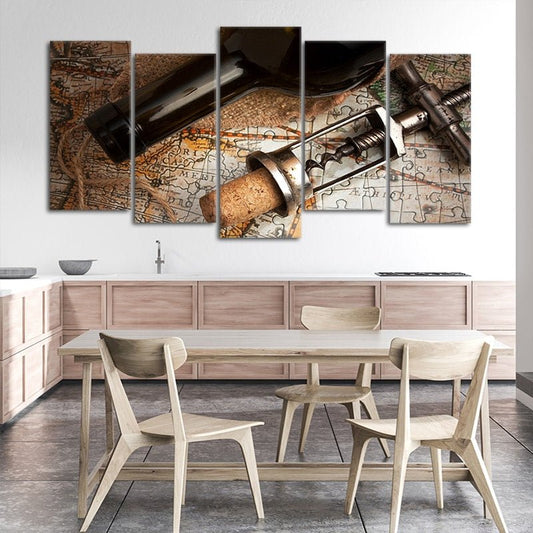 Winery Map Wall Art Canvas Print-Stunning Canvas Prints