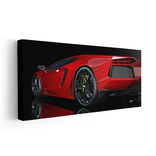 Red Lamborghini Wall Art Canvas Print-Stunning Canvas Prints
