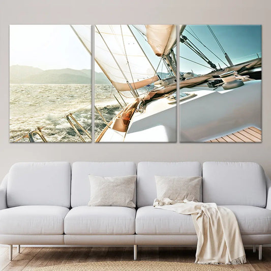 Cruising Sailboat Wall Art Canvas Print-Stunning Canvas Prints