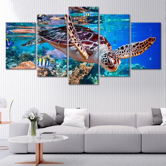 Sea Turtle Wall Art Canvas-Stunning Canvas Prints