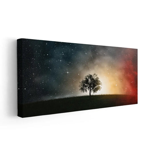 Starry Night Tree Wall Art Canvas Print-Stunning Canvas Prints