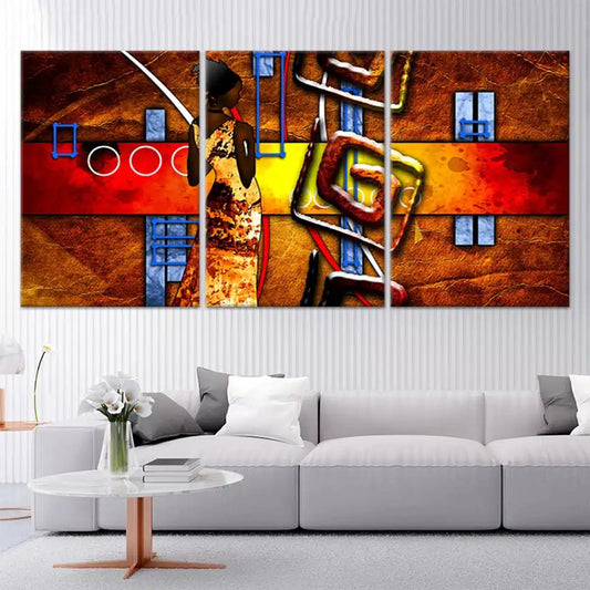 African Abstract Wall Art Canvas Print-Stunning Canvas Prints