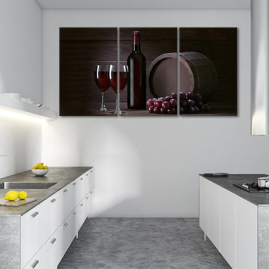 Bold Red Wine Wall Art Canvas Print-Stunning Canvas Prints