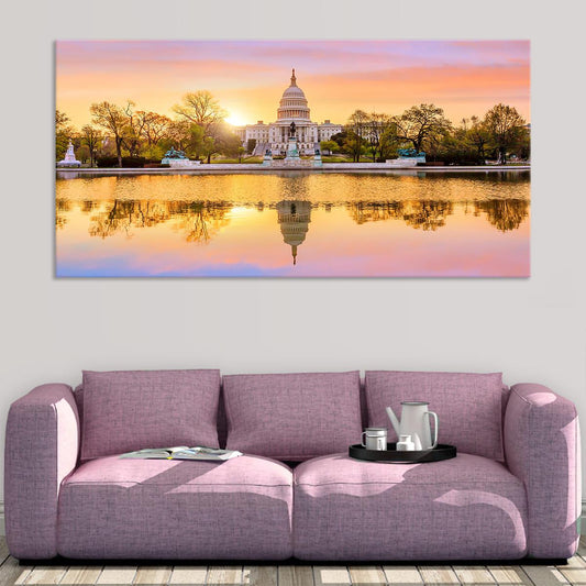 US Capitol Skyline Wall Art Canvas-Stunning Canvas Prints