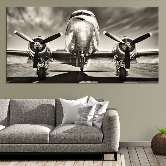 Vintage Airplane Wall Art, vintage aircraft artwork, aircraft wall art, aviation artwork