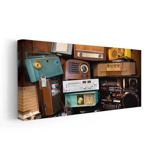 Vintage Boomboxes Wall Art Canvas Print-Stunning Canvas Prints