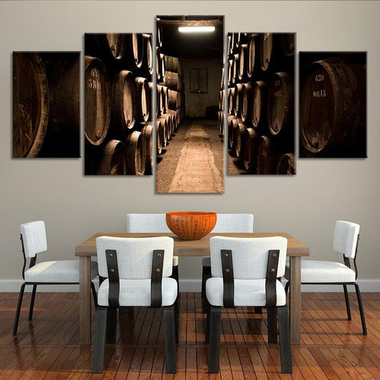 Vintage Wine Cellar Wall Art Canvas Print-Stunning Canvas Prints
