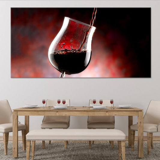 Pouring Red Wine Wall Art Canvas Print-Stunning Canvas Prints