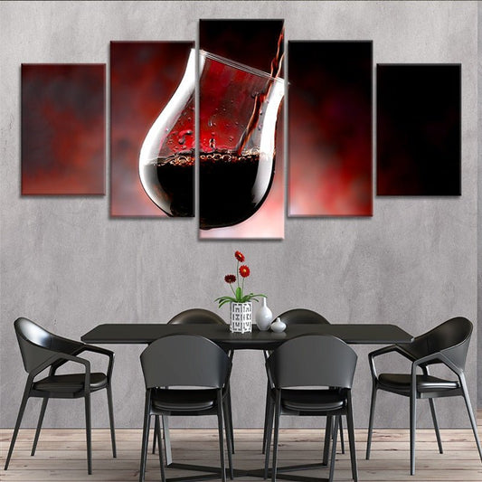 Pouring Red Wine Wall Art Canvas Print-Stunning Canvas Prints