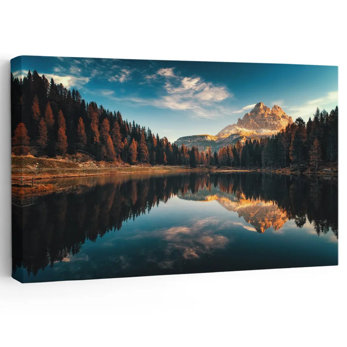 Dolmites Lake Wall Art Canvas