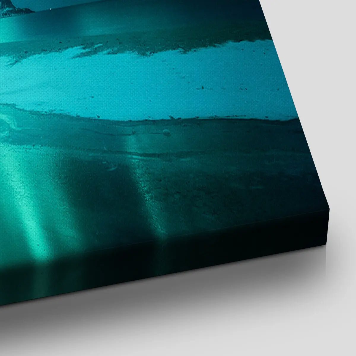 Large Northern Lights Canvas Print, Stretched Scandinavian Art Print