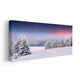 Snowy Pine Forest Wall Art Canvas