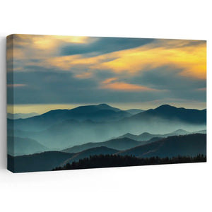 Clingsman Dome Sunset Wall Art Canvas