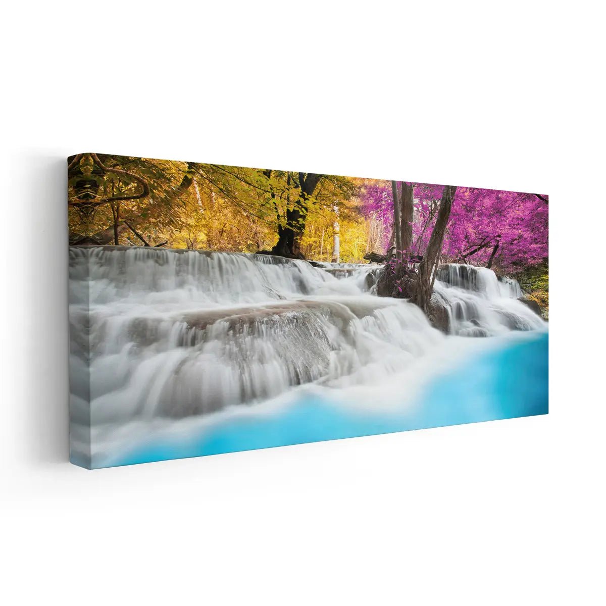 Rainforest Waterfall Wall Art Canvas Print
